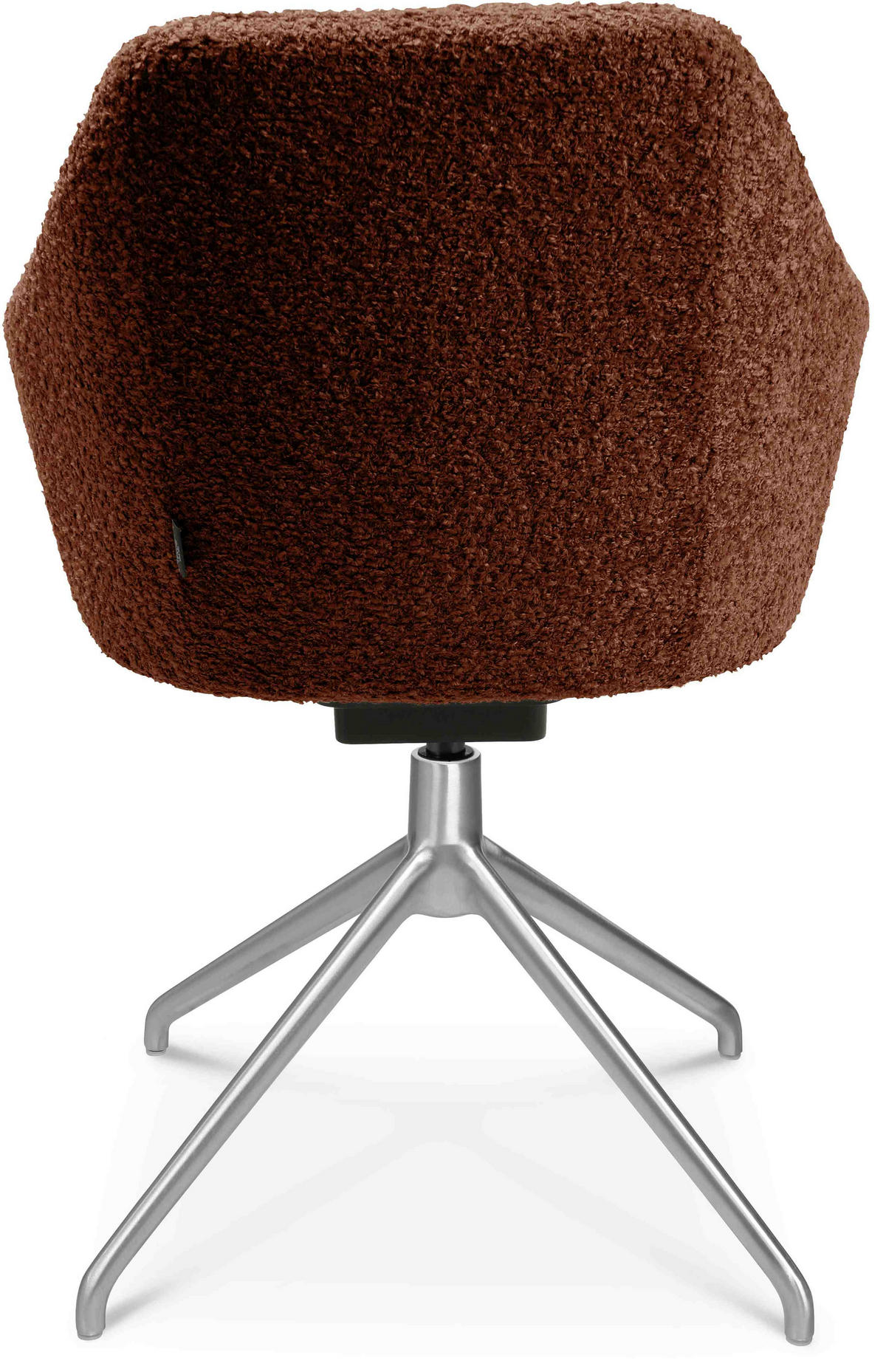ARMLEHNSTUHL  in Aluminium Bouclé  - Alufarben/Kupferfarben, Design, Textil/Metall (58/81,5-84,5/60cm) - Johann Jakob