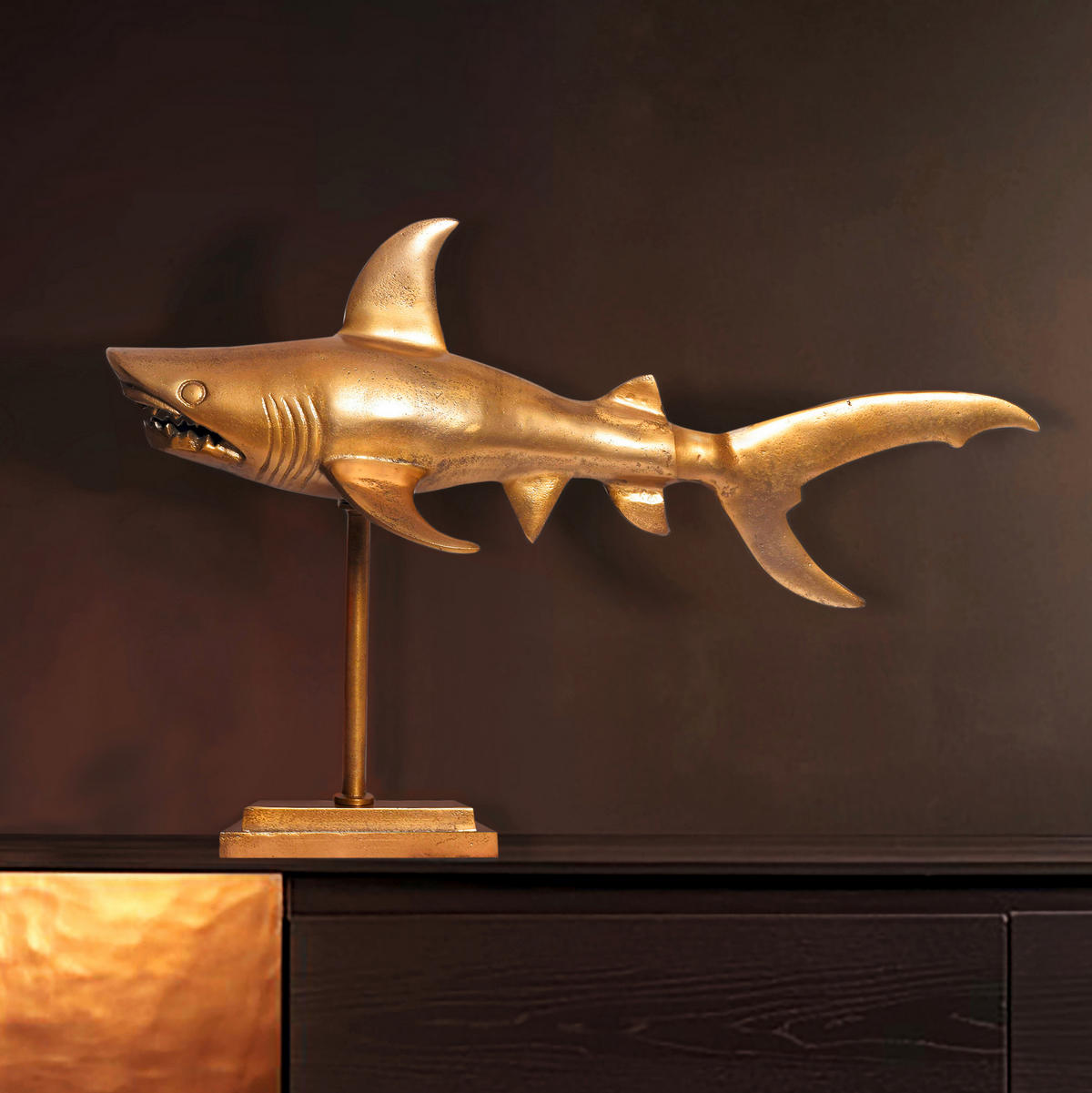 DEKORATIONSDJUR - guldfärgad, Design, metall (70/49/27cm) - Livetastic