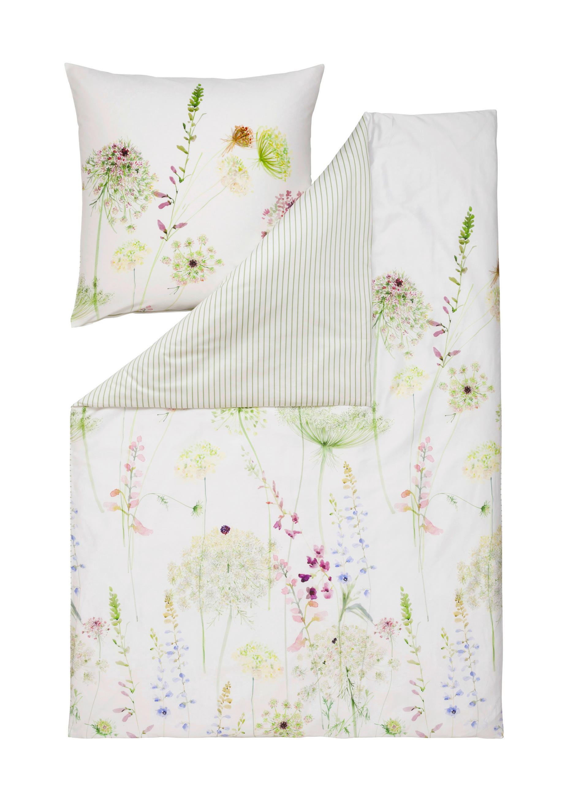 WENDEBETTWÄSCHE Isabella Makosatin 200/200 cm  - Grün, Design, Textil (200/200cm) - Estella