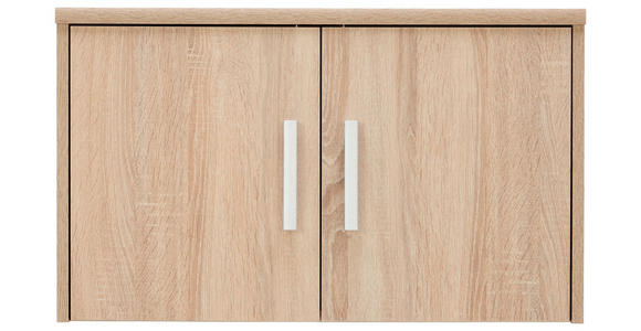 AUFSATZSCHRANK - Silberfarben/Sonoma Eiche, KONVENTIONELL, Holzwerkstoff/Metall (72/43/54cm) - Xora