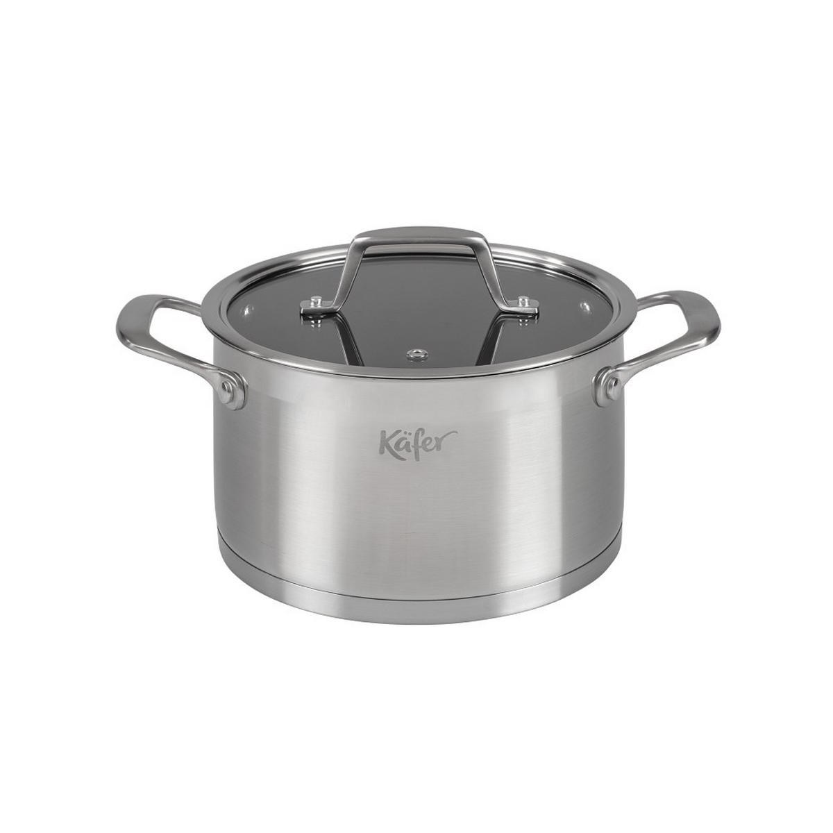 LONEC  nerjaveče jeklo   - barve nerjavečega jekla, Basics, kovina/steklo (20cm) - Käfer
