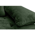 SCHLAFSOFA  mit Liegefunktion, Schlafen auf Sitzhöhe, Rücken echt Chenille Dunkelgrün  - Dunkelgrün/Schwarz, KONVENTIONELL, Textil/Metall (203/94/96cm) - Carryhome
