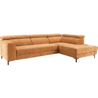 SAROKGARNITÚRA textil sárga  - sárga/fekete, Basics, textil/fém (293/201cm) - Xora