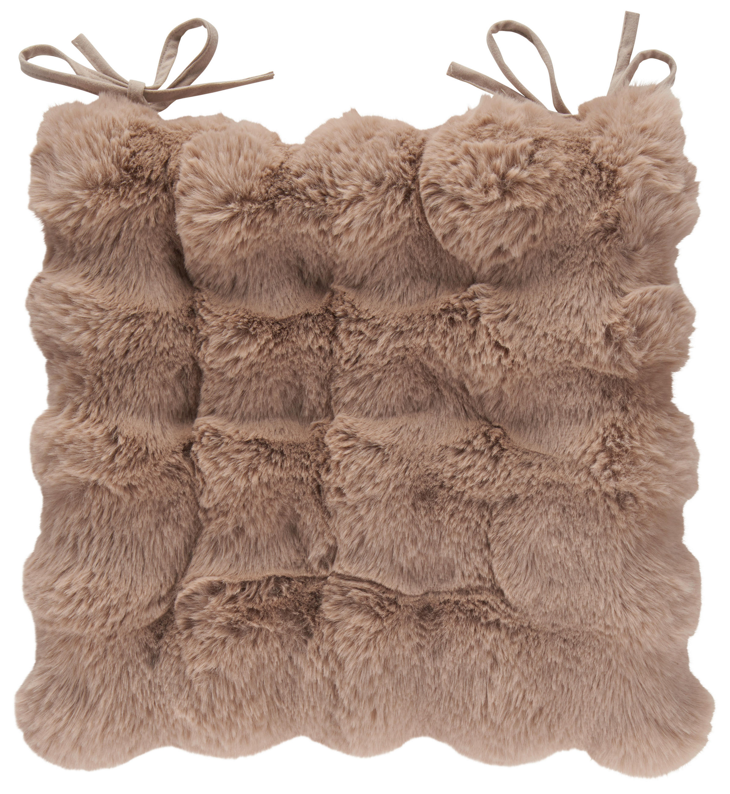 JASTUK ZA SEDENJE 40/40 cm    FURRY  - sivobraon, Osnovno, tekstil (40/40cm) - Esposa