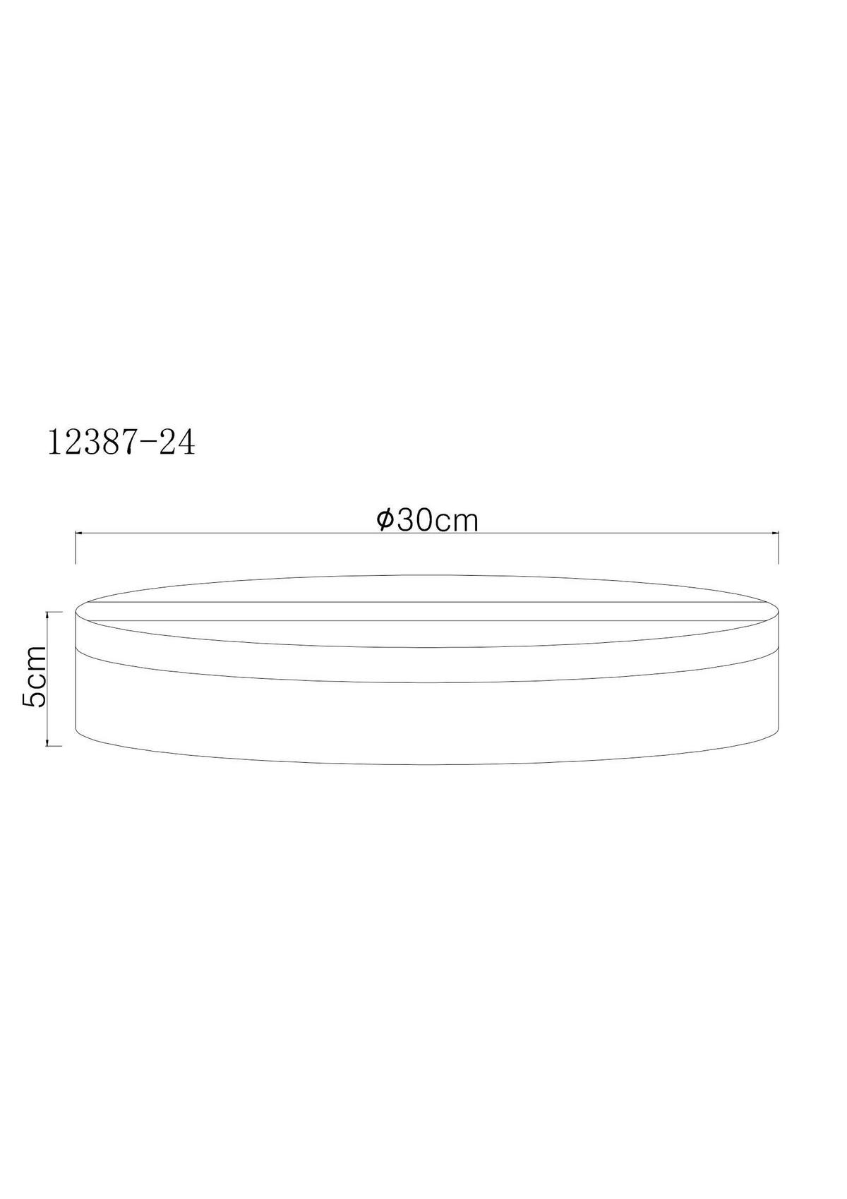 LED SVJETILJKA STROPNA MATTHEW  - bijela/crna, Konvencionalno, plastika (30/5cm) - Globo