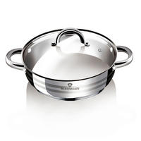 FŐZŐEDÉNY 2.75 l  - nemesacélszínű/áttetsző, Basics, üveg/fém (2,75l)