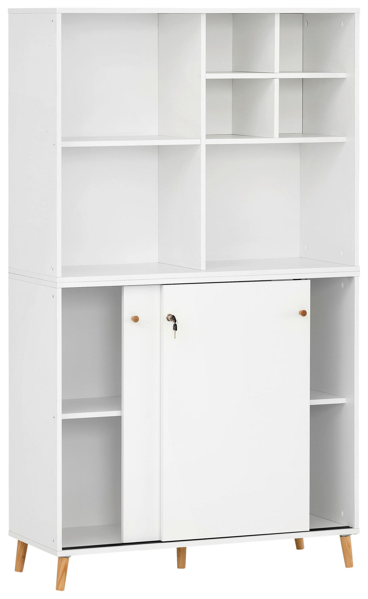 AKTENSCHRANK 100,1/174,2/41 cm  - Weiß, MODERN, Holzwerkstoff (100,1/174,2/41cm) - MID.YOU