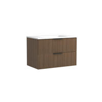 WASCHTISCHKOMBI  - Dunkelbraun/Schwarz, Natur, Holzwerkstoff/Stein (80/54/47cm) - Held