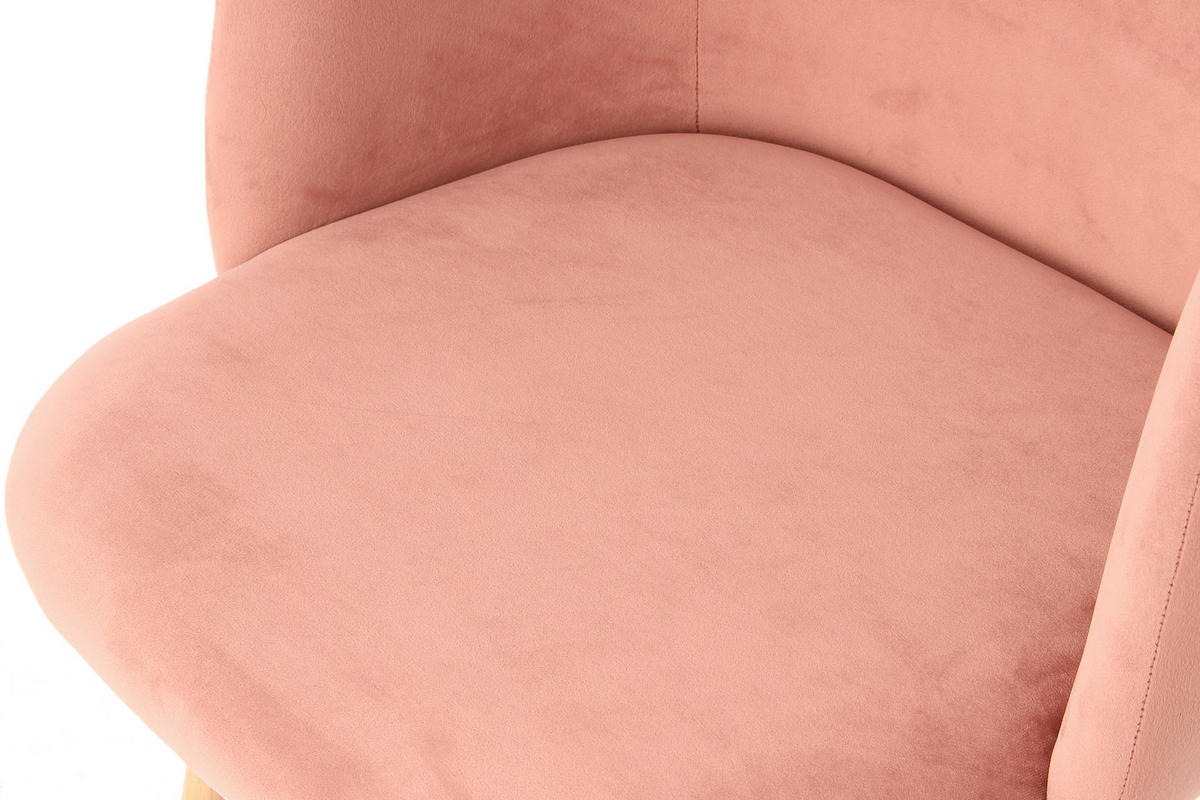 STUHL-SET 2 Stück  in Stahl  - Rosa, Design, Kunststoff/Metall (54/84/56cm) - Kayoom