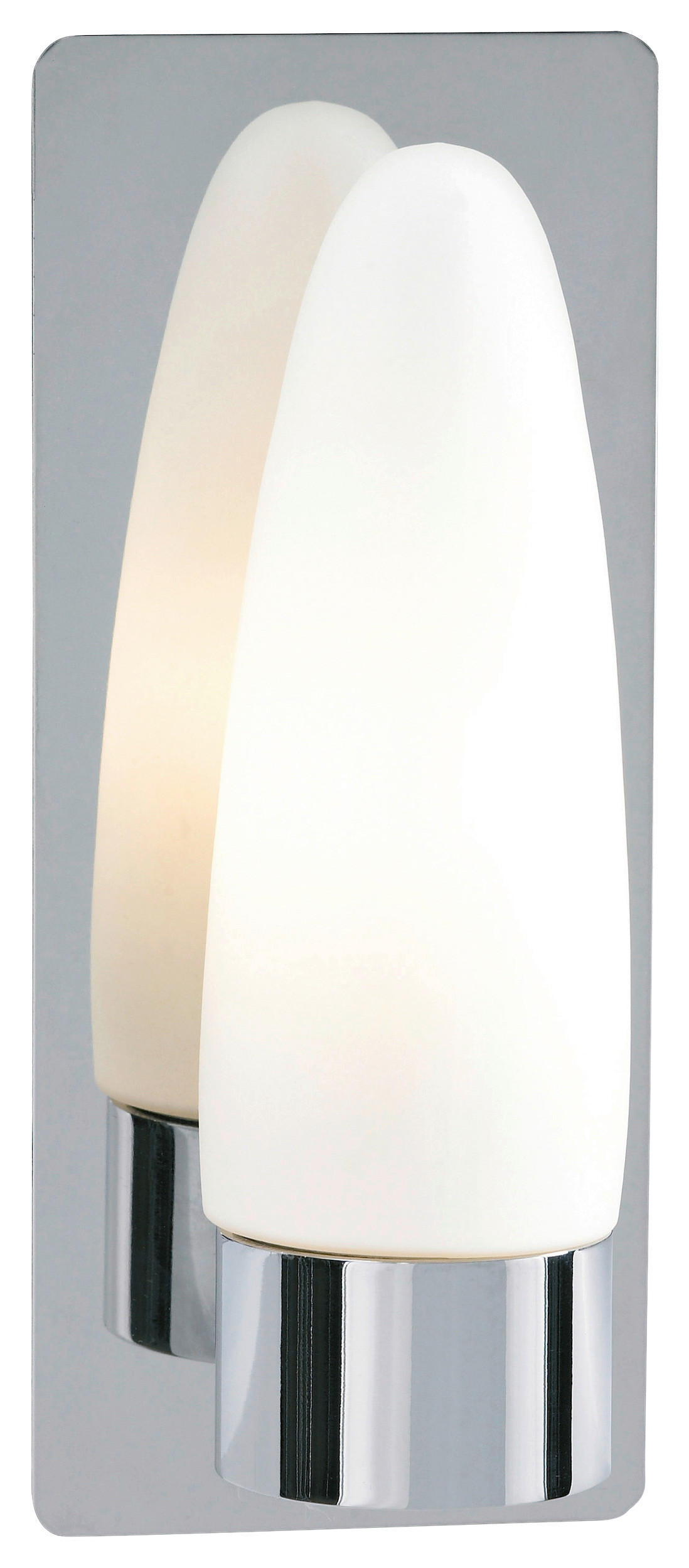 WANDLEUCHTE BULLET 22/11/9 cm   - Chromfarben/Weiß, Basics (22/11/9cm) - Markslöjd