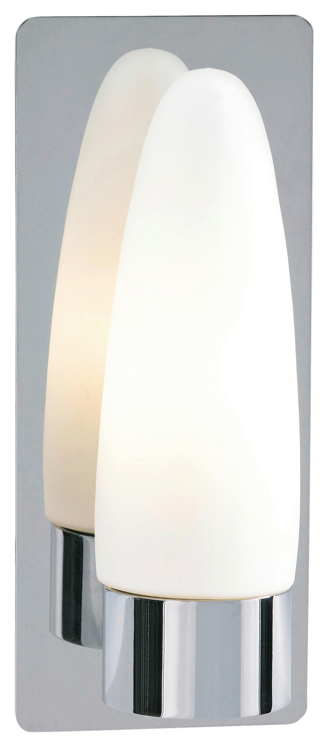 WANDLEUCHTE - Chromfarben/Weiß, Basics (22/11/9cm) - Markslöjd