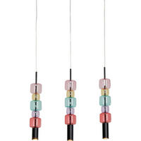 HÄNGELEUCHTE Candy Bar 70/61/10 cm   - Multicolor, MODERN, Glas/Metall (70/61/10cm) - Kare-Design