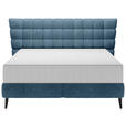 BOXSPRINGBETT 180/200 cm  in Blau  - Blau/Schwarz, Design, Holz/Holzwerkstoff (180/200cm) - Esposa