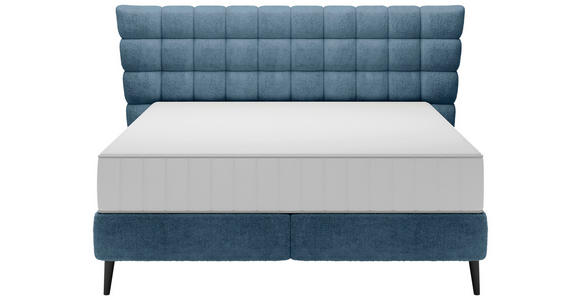 BOXSPRINGBETT 180/200 cm  in Blau  - Blau/Schwarz, Design, Holz/Holzwerkstoff (180/200cm) - Esposa