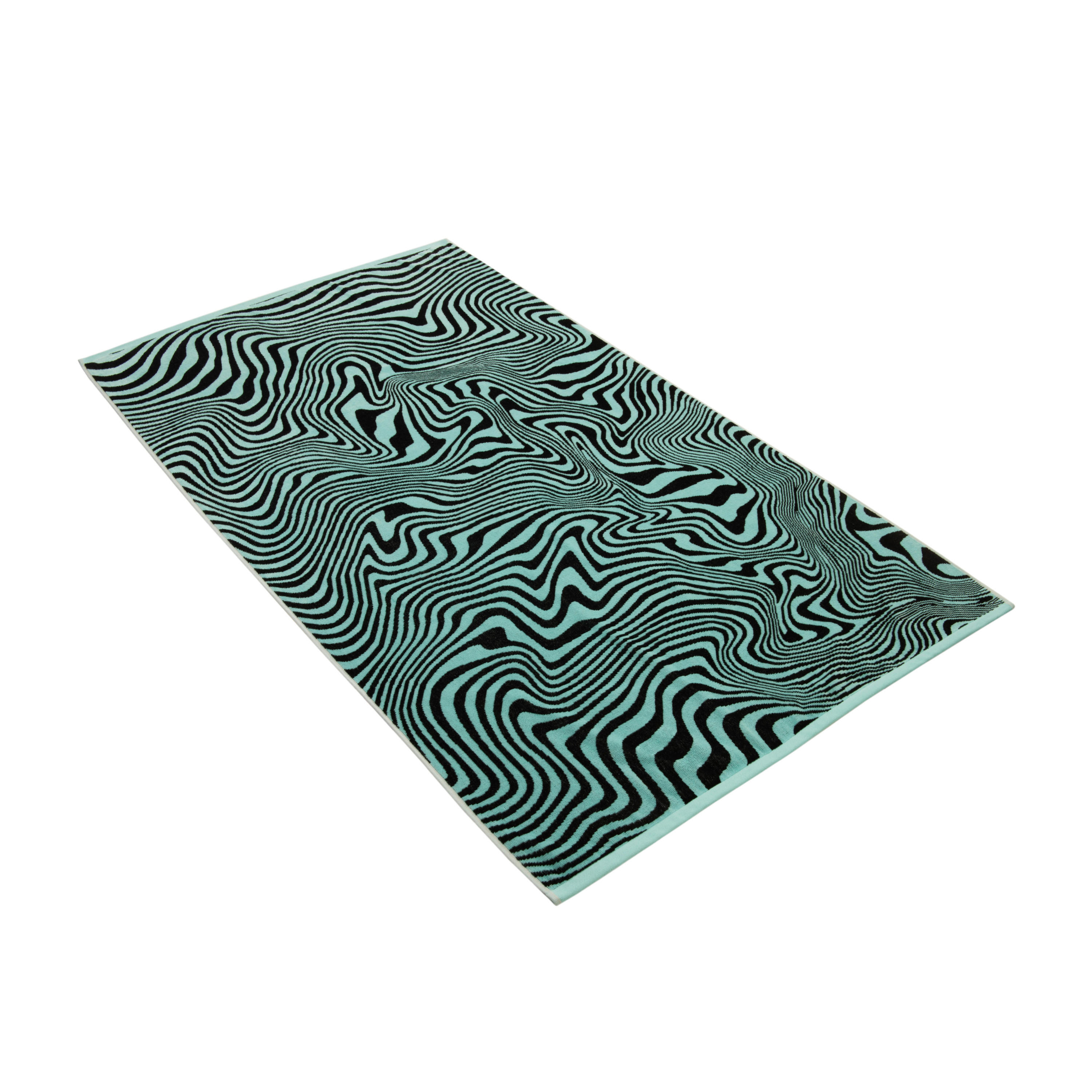 STRANDTUCH Swirl 100/180 cm  - Blau, KONVENTIONELL, Textil (100/180cm) - Vossen