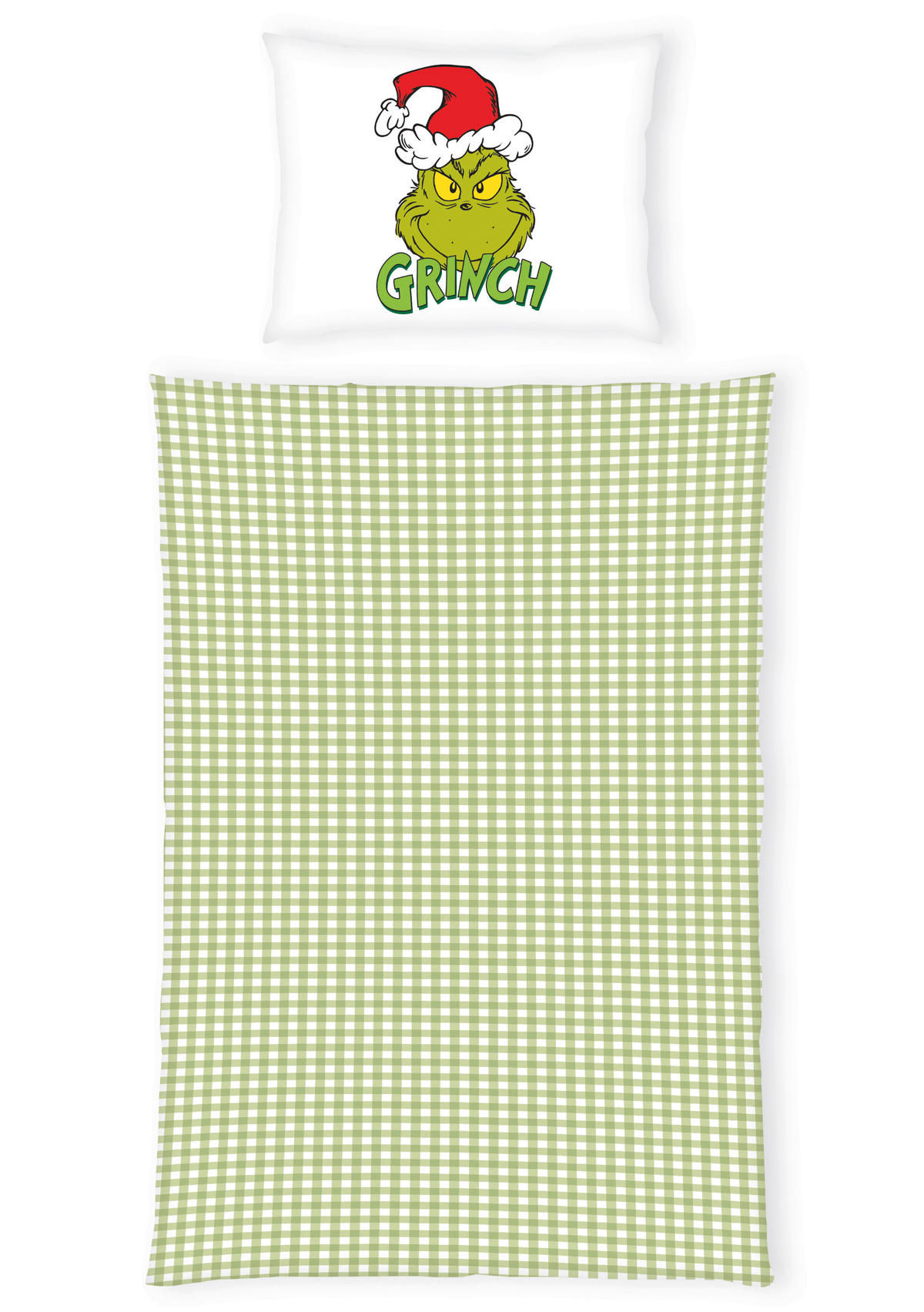 POSTELJNINA GRINCH 140/200 cm saten večbarvno  - večbarvno, Konvencionalno, tekstil (140/200cm) - The Grinch