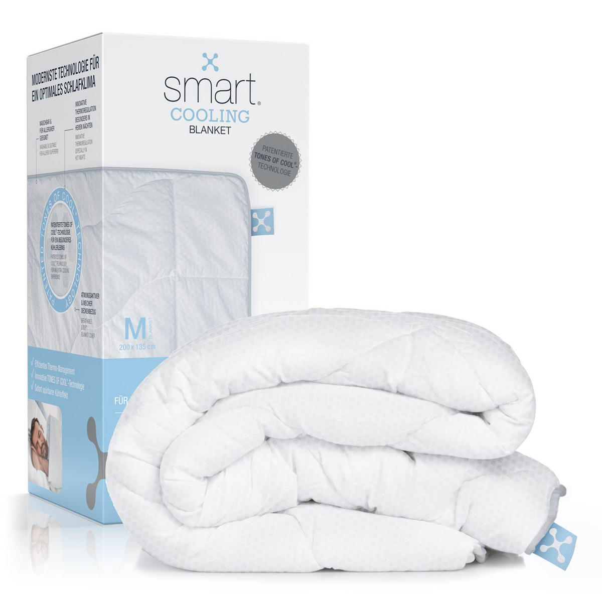 GANZJAHRESDECKE  COOLING  135/200 cm   - Basics, Textil (135/200cm) - Smartsleep