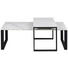 COUCHTISCH in Metall, Stein 115,0/69/45 cm - Schwarz/Weiß, Trend, Stein/Metall (115,0/69/45cm) - Carryhome COUCHTISCH in Metall, Stein 115,0/69/45 cm - Schwarz/Weiß, Trend, Stein/Metall (115,0/69/45cm) - Carryhome