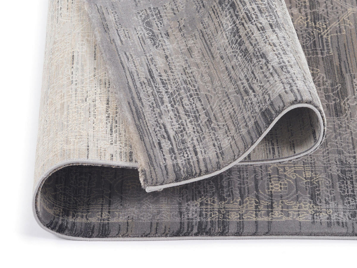 FLACHWEBETEPPICH 200/300 cm Wave Kontura Creme, Grau  - Creme/Grau, Design, Textil (200/300cm) - Musterring