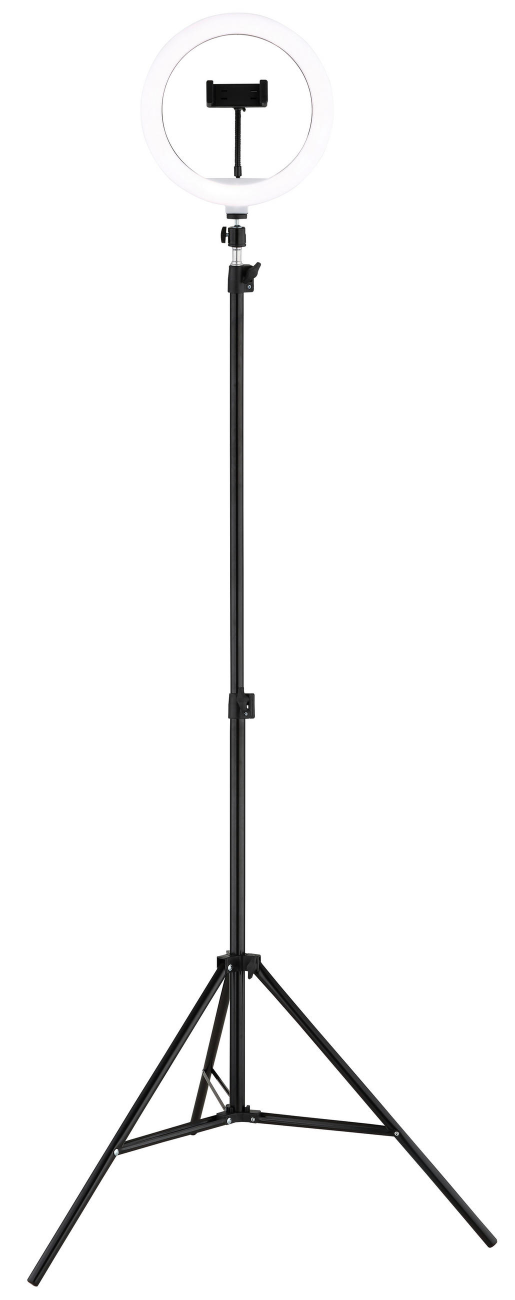LED-STEHLEUCHTE Delgado 63/210 cm  - Opal/Schwarz, Design, Kunststoff/Metall (63/210cm) - Globo