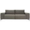 BIGSOFA Webstoff Grau  - Schwarz/Grau, Design, Textil/Metall (242/88/88cm) - LOOKS by W.Joop
