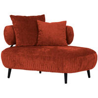 RECAMIERE i chenille kopparfärgad  - svart/kopparfärgad, Design, trä/textil (110/85/170cm) - MID.YOU