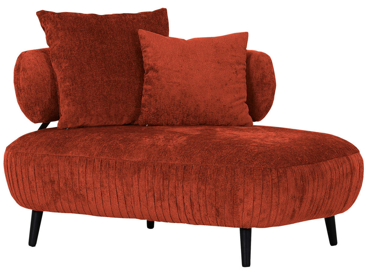 RECAMIERE i chenille kopparfärgad  - svart/kopparfärgad, Design, trä/textil (110/85/170cm) - MID.YOU