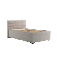 ČALÚNENÁ POSTEĽ, 140/200 cm, krémová - čierna/krémová, Basics, drevo/textil (140/200cm) - Blanar