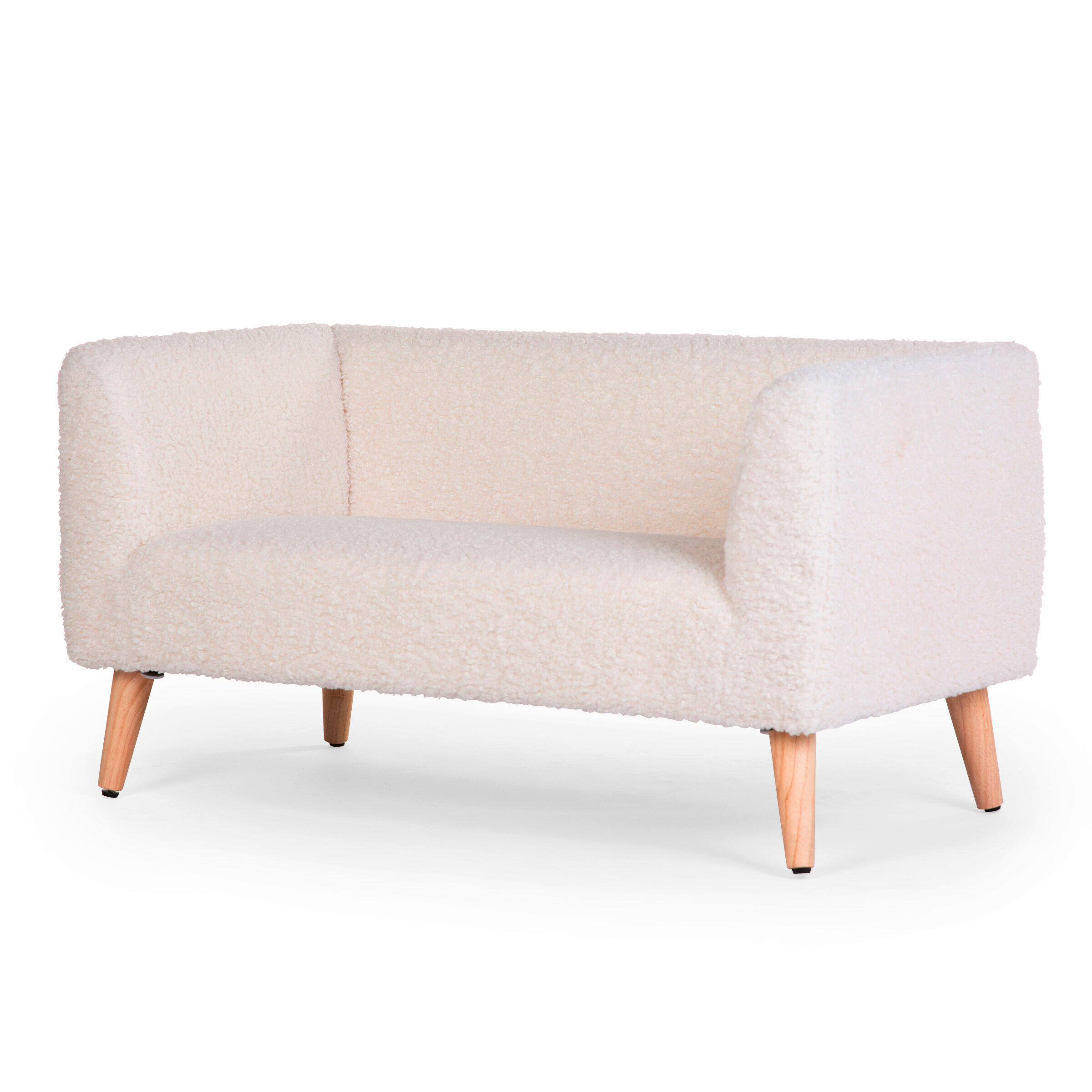 KINDERSITZBANK - Weiß/Kieferfarben, Basics, Holz/Kunststoff (44/45/88cm) - Childhome