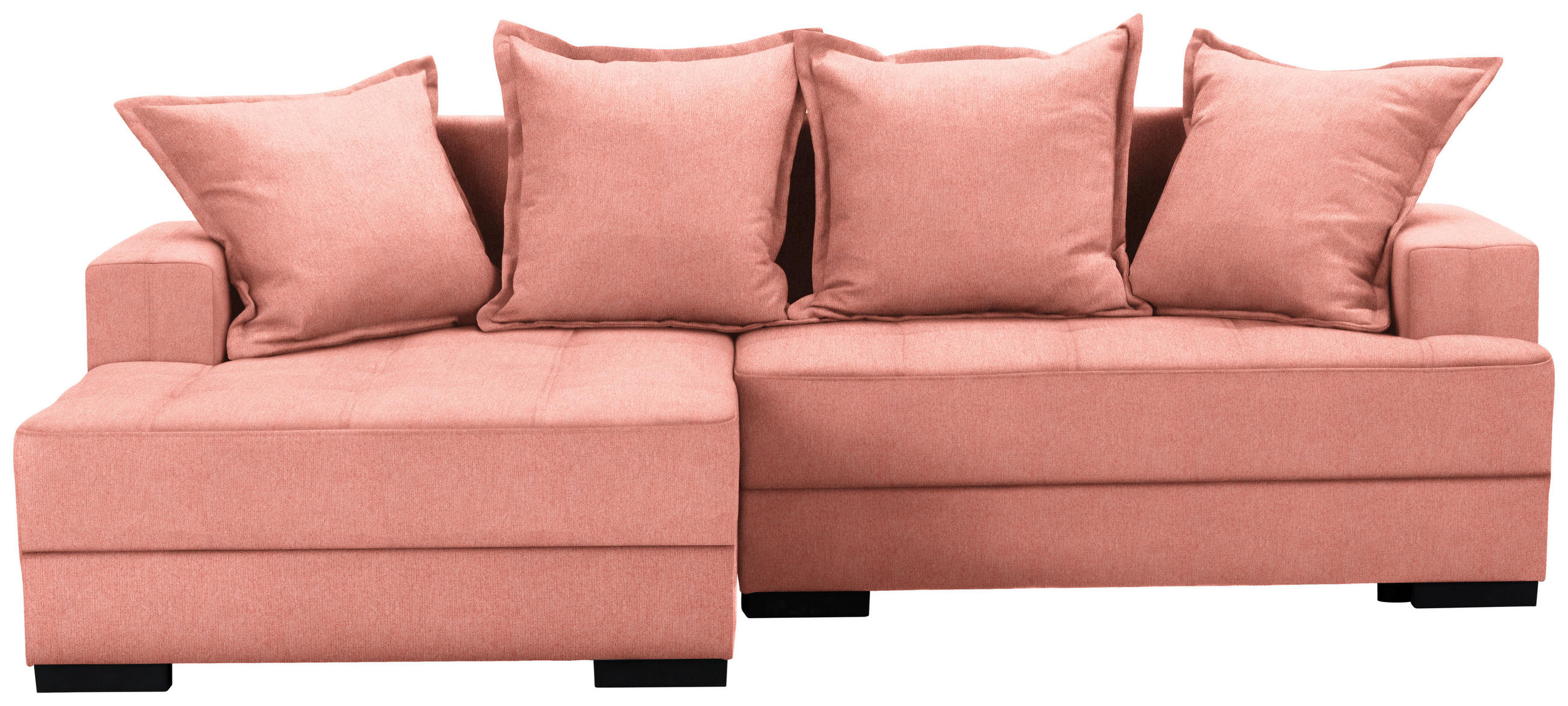 Wohnlandschaft in Textil Rot, Hellrot