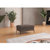 HOCKER Flachgewebe Schlammfarben  - Schlammfarben/Creme, KONVENTIONELL, Textil/Metall (104/47/69cm) - Sit & More