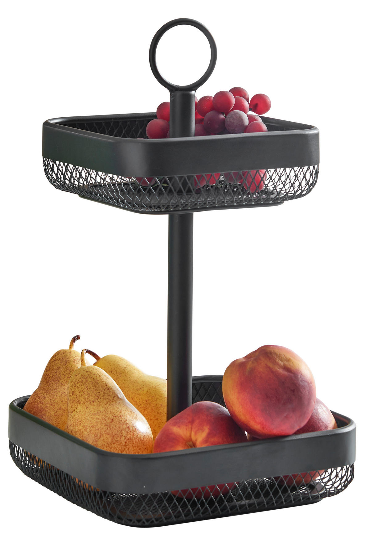 ETAGERE 2-stöckig - Schwarz, Basics, Metall (21/35/21cm) - Homeware Profession.