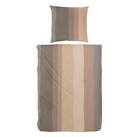 BETTWÄSCHE 2-teilig 135/200 cm  - Beigebraun, Design, Textil (135/200cm)