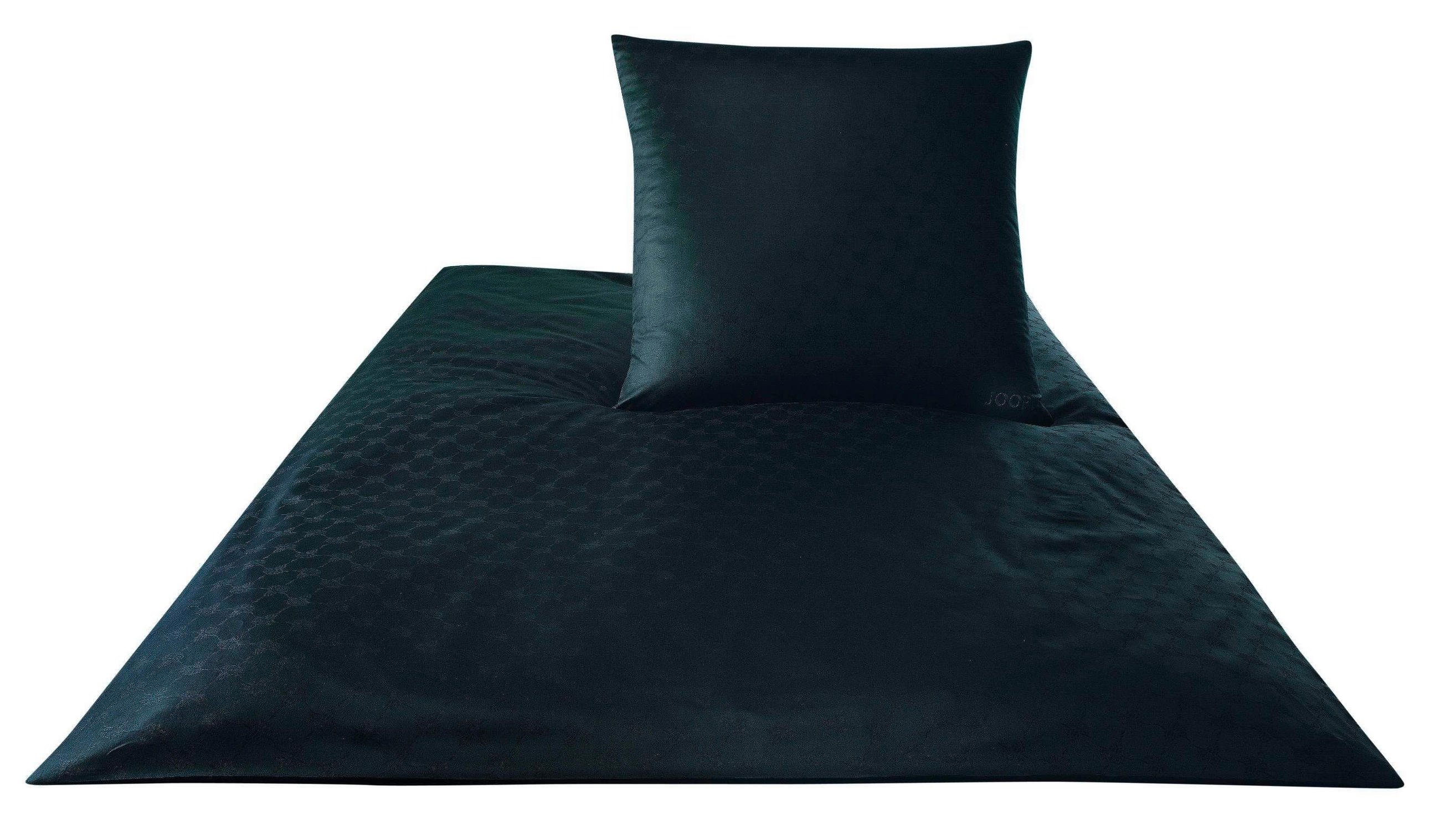 BETTWÄSCHE Cornflower Makosatin  - Schwarz, Design, Textil (135/200cm) - Joop!