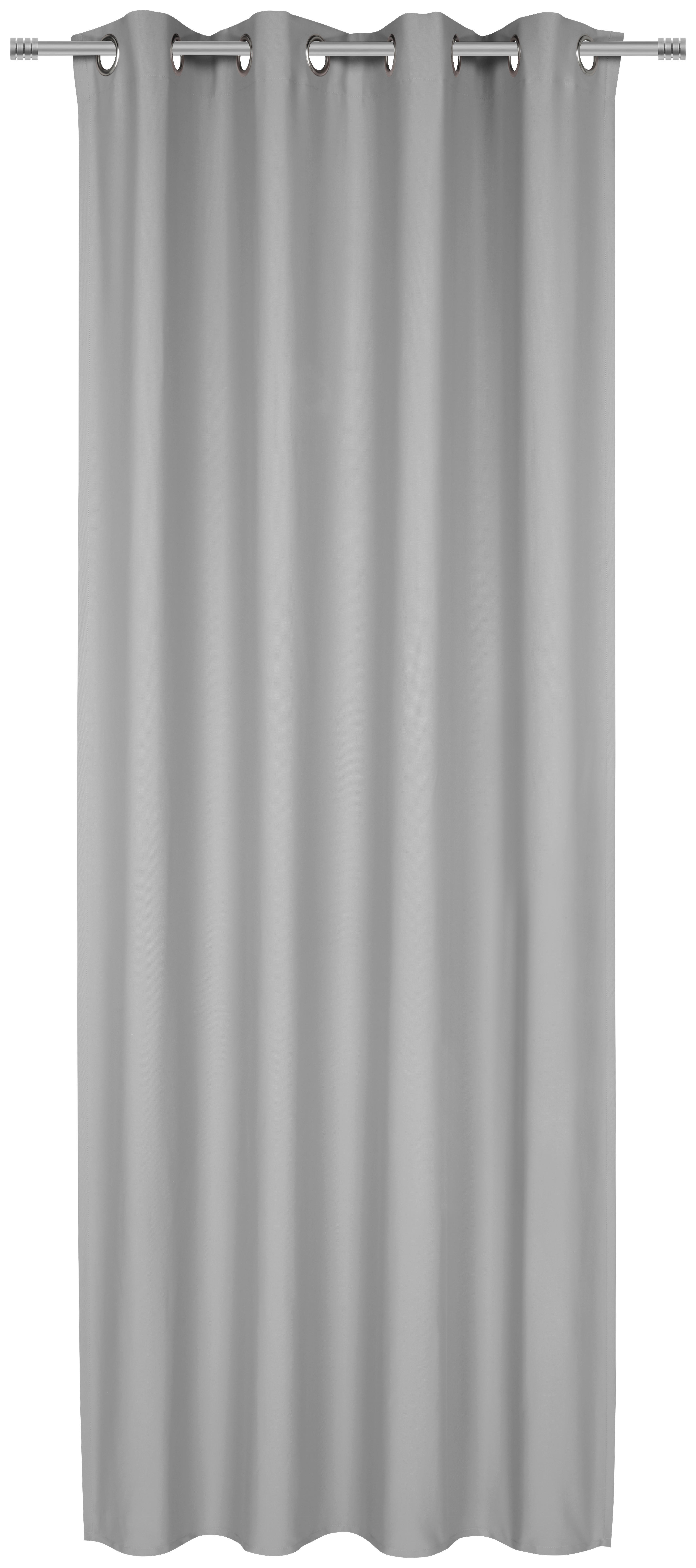 ÖLJETTLÄNGD ej transparent  - grå, Basics, textil (140/245cm) - Esposa