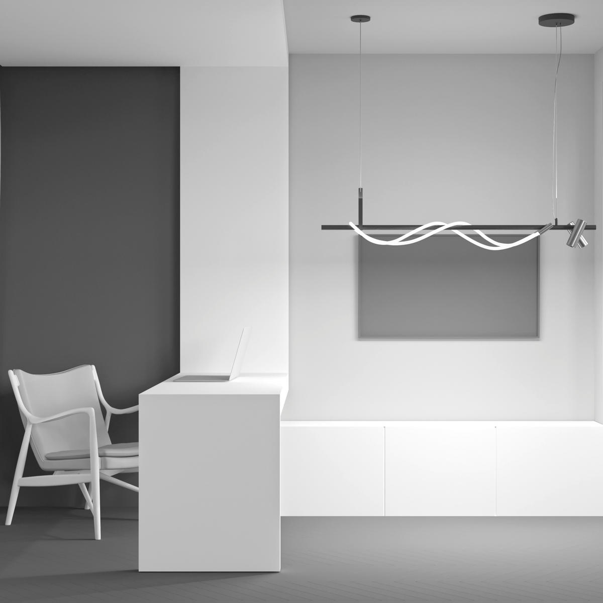 PENDELLEUCHTE  18/150/140 cm   - Goldfarben/Schwarz, Basics, Kunststoff/Metall (18/150/140cm) - MAYTONI