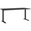 SCHREIBTISCH 160/80/68-91 cm  in Graphitfarben, Schwarz  - Schwarz/Graphitfarben, MODERN, Holzwerkstoff/Metall (160/80/68-91cm) - Germania
