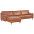 WOHNLANDSCHAFT in Leder Braun - Braun, KONVENTIONELL, Leder/Holz (165/293cm) - Erpo WOHNLANDSCHAFT in Leder Braun - Braun, KONVENTIONELL, Leder/Holz (165/293cm) - Erpo