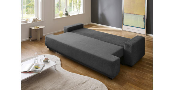 SCHLAFSOFA Mikrofaser Anthrazit  - Chromfarben/Anthrazit, KONVENTIONELL, Kunststoff/Textil (240/73/101cm) - Carryhome