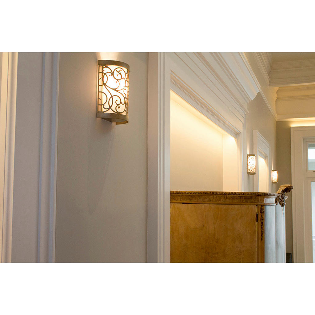 Thumbnail - Elstead Lighting Wandleuchte Elstead Arabesque, Gold, Silber, Metall, 9.9x24.1x19.7 cm, Grüner Punkt, RoHS, Lampen & Leu...