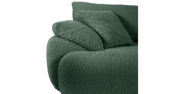 BIGSOFA in Plüsch Petrol  - Petrol/Schwarz, MODERN, Kunststoff/Textil (290/68/117cm) - Carryhome