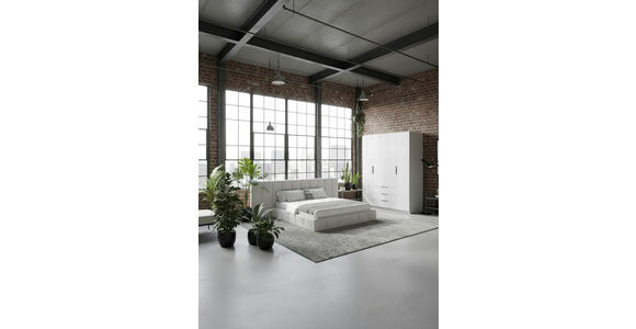 POLSTERBETT gepolstertes Kopfteil, Lattenrost, Bettkasten Beige 160/200 cm  - Beige/Schwarz, Design, Holz/Kunststoff (160/200cm) - Carryhome