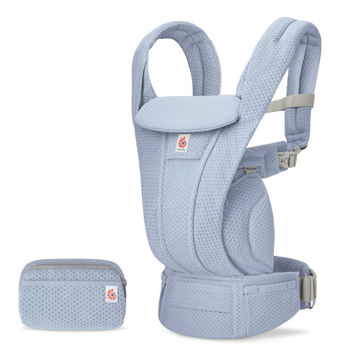 KENGUR NOSILJKA  Omni Deluxe Mesh  - svetloplava, Osnovno, tekstil (26.5/27.5/14.8cm) - Ergo Baby