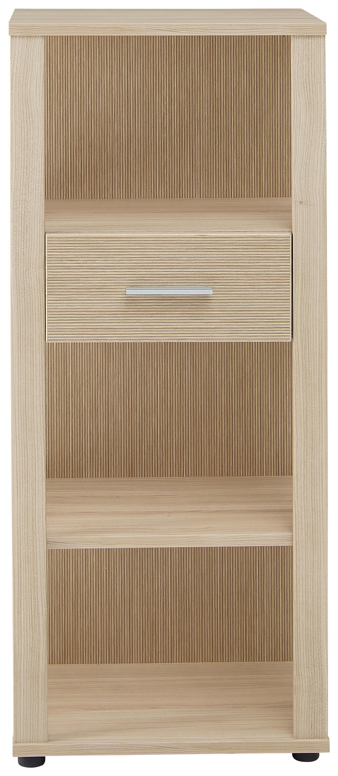AKTENREGAL Eichefarben  - Chromfarben/Eichefarben, KONVENTIONELL, Holzwerkstoff/Metall (55/129/38cm) - Stylife