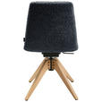 STUHL  in Webstoff Holz, Textil  - Eichefarben/Grau, Design, Holz/Textil (46/82,5-85,25/55cm) - Johann Jakob