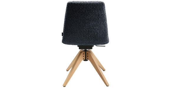 STUHL in Webstoff Holz, Textil - Eichefarben/Grau, Design, Holz/Textil (46/82,5-85,25/55cm) - Johann Jakob