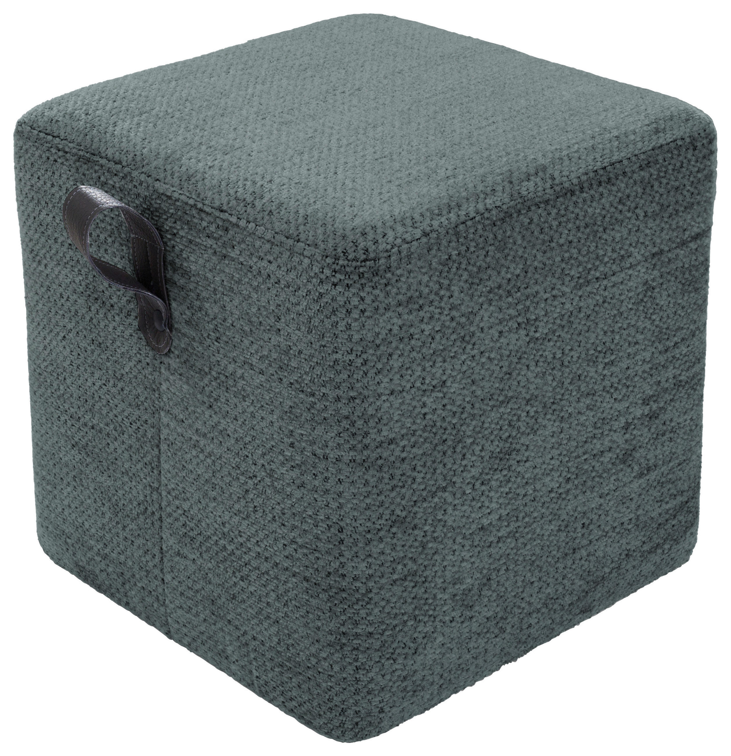 HOCKER Textil Dunkelgrün  - Dunkelgrün, Design, Textil (41/40/41cm) - Lomoco