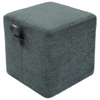 HOCKER Textil Dunkelgrün  - Dunkelgrün, Design, Textil (41/40/41cm) - Lomoco