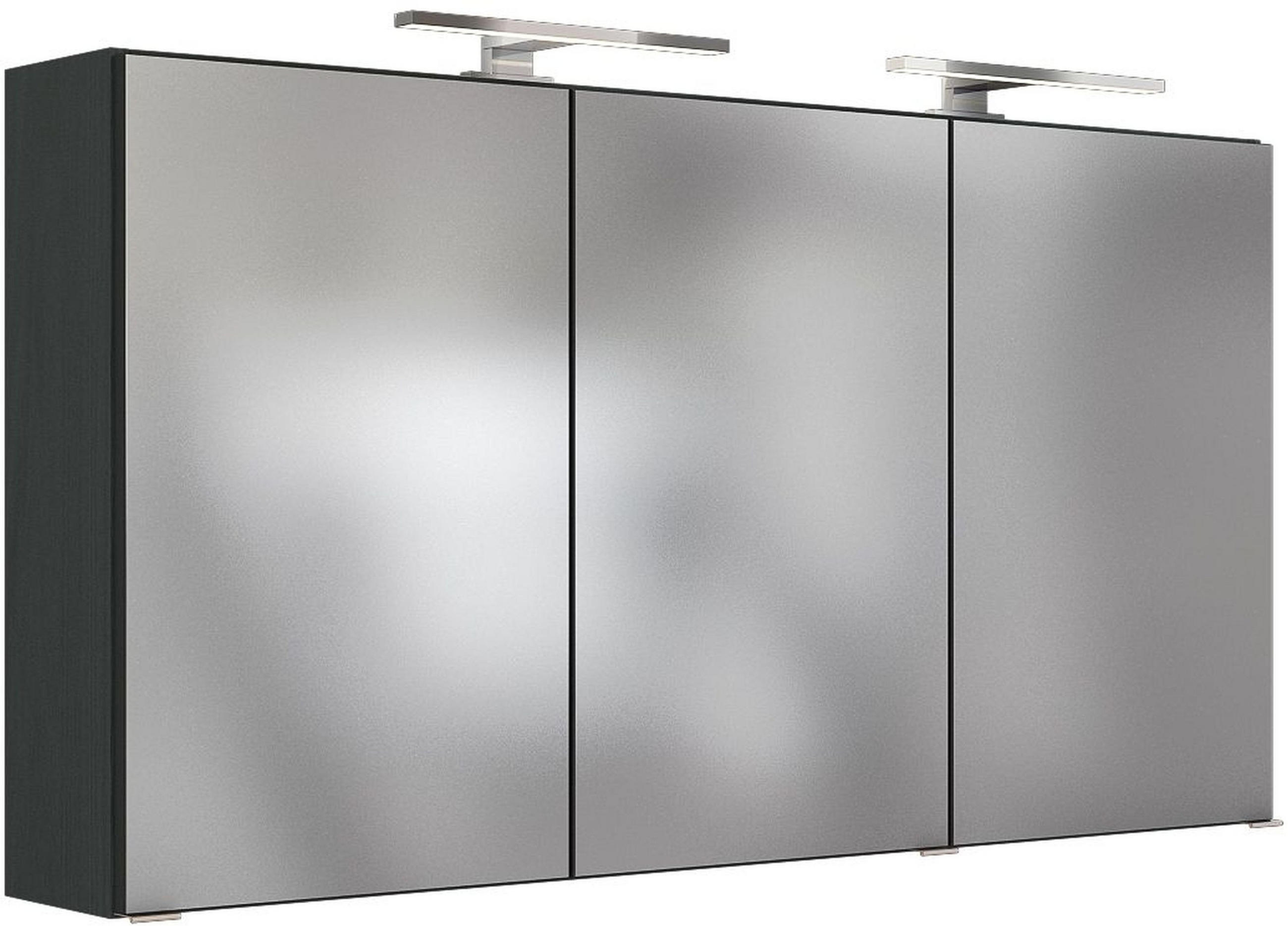 SPIEGELSCHRANK 120/66/20 cm  - Chromfarben/Grau, Design, Glas/Holzwerkstoff (120/66/20cm) - Held