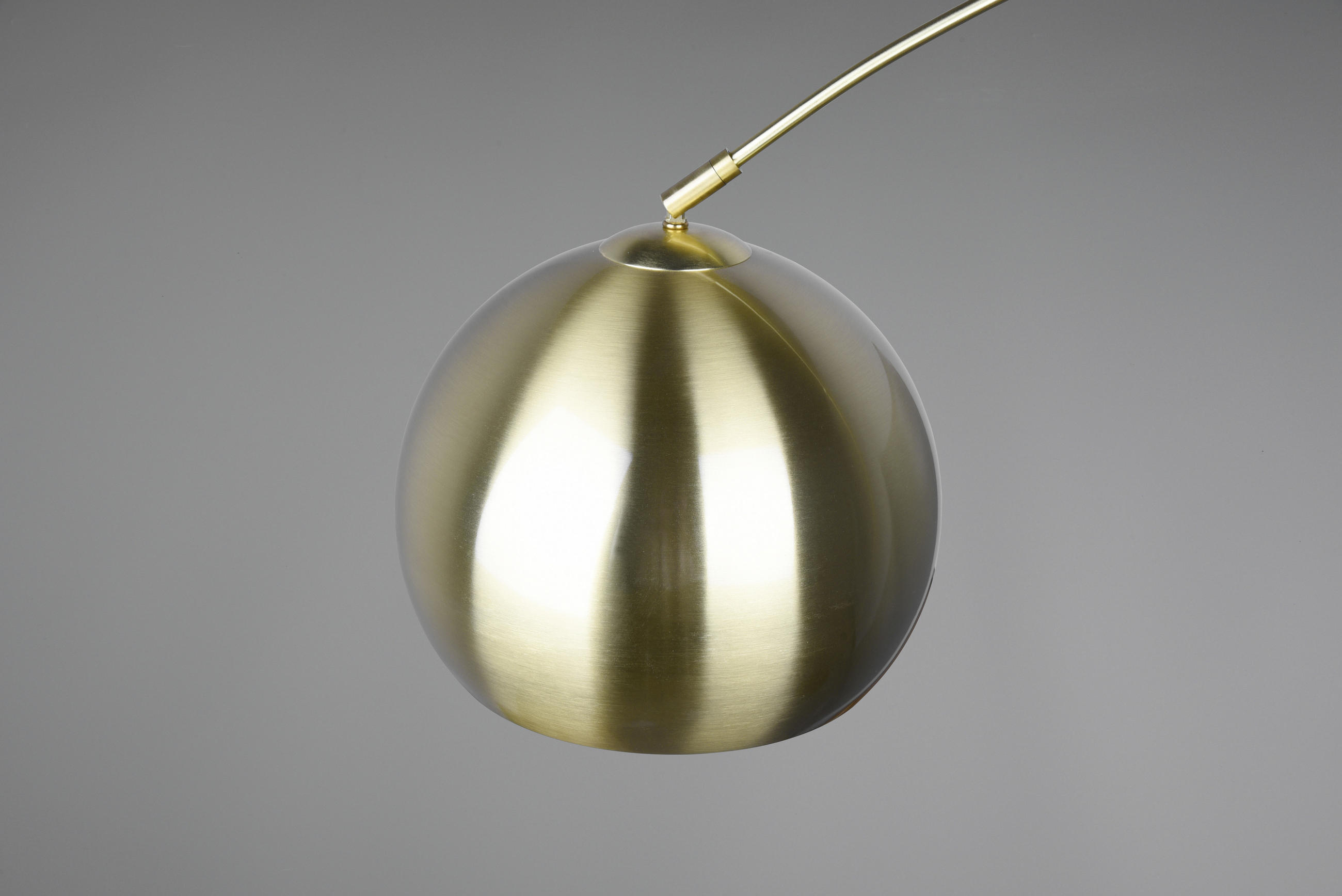 BÖJD LAMPA 38/200 cm - mässingsfärgad/svart, Basics, metall/sten (38/200cm)